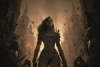 craft a custom dark fantasy horror tale