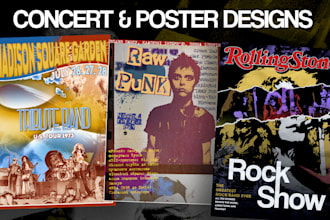 design a unique poster, music artwork or event visual