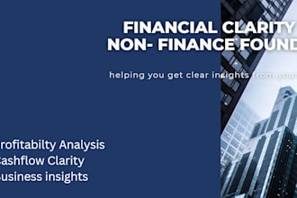 analyze your business finances and explain your numbers