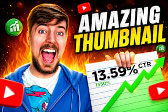 design high CTR thumbnails that increase clicks and views
