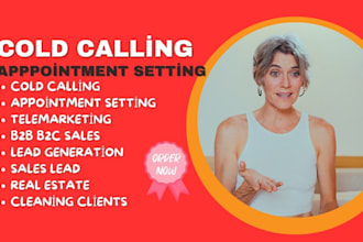 b2b b2c cold calling real estate telemarketer and set appointment