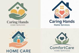 home care logo home care flyer brochure home care landing page website