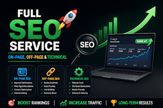 do full on page off page and technical SEO service
