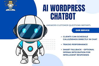 develop ai wordpress chatbot with whatsapp, booking automation