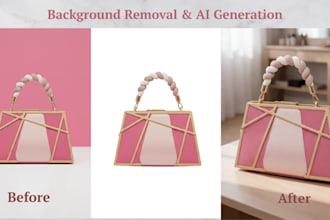 do  background removal and ai product environment