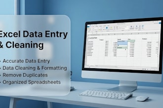 do fast data entry, cleaning and quick analysis in excel 24 hours delivery