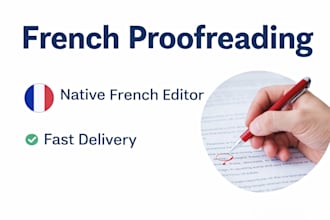 proofread and correct your french text manually
