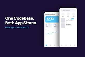 create a flutter app for android and ios