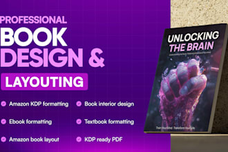 format and layout design print books, ebooks, PDF, workbooks for KDP
