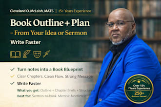 create a professional book outline and chapter plan from your idea or sermon