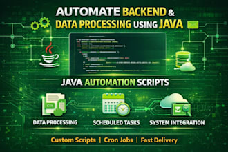 automate your backend tasks and data processing using java