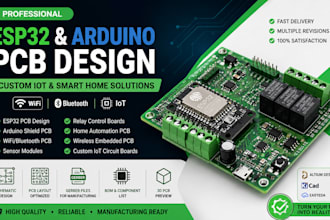 design custom esp32 arduino iot pcb, wifi bluetooth smart home circuit boards