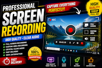create a screen recording video for your youtube tutorials