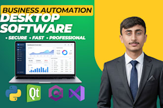 develop python, pyqt, tkinter, qt, csharp dotnet windows desktop software