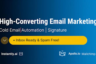 setup cold email outreach, automation, and professional HTML email signature