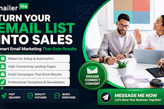 fix your email marketing, mailerlite setup and create campaigns that convert