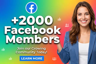 add new 2000 facebook members