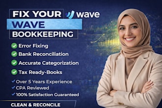 do wave bookkeeping cleanup and reconciliation