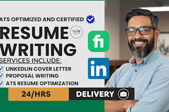 an ats optimized resume and design an executive level pitch deck cv for business