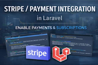 integrate stripe payments, subscriptions and webhooks in laravel