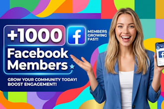 upgrade to new 1000 facebook members