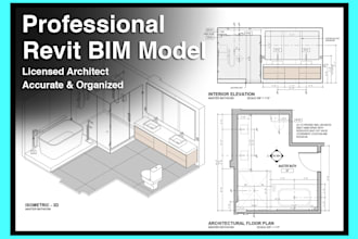 create professional architectural revit bim models