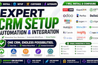 install suitecrm espocrm lofty crm odoo crm perfex dolibarr zoho crm sugarcrm