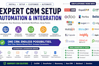 install suitecrm espocrm lofty crm odoo crm perfex dolibarr zoho crm sugarcrm