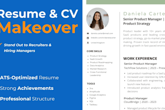 professionally rewrite your resume and linkedin profile