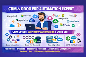 setup honeybook dubsado odoo crm gohighlevel hubspot pipedrive zoho crm flodesk