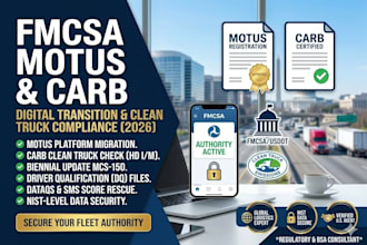 handle your fmcsa motus registration and carb clean truck check compliance