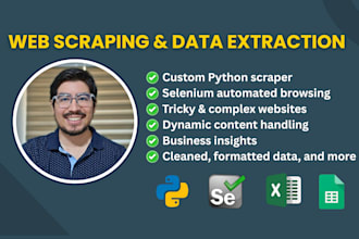 automate web scraping using python and selenium
