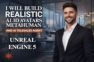build custom ai telesales agent, metahuman, 3d realistic avatar sdk audio2face