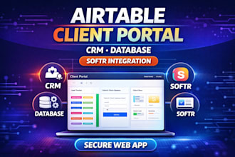 build airtable client portal softr airtable crm airtable database automation