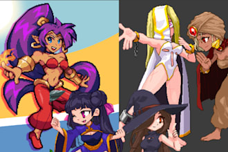 make pixel art character, nsfw pixel sprite sheet pixel tileset, pixel animation