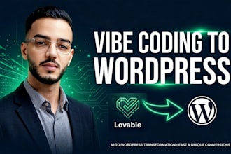 turn your vibe coding or ai generated design into a real wordpress website