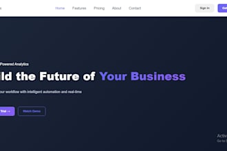 build a modern react landing page for your business