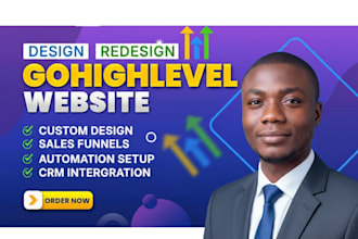 build gohighlevel website or gohighlevel sales funnel