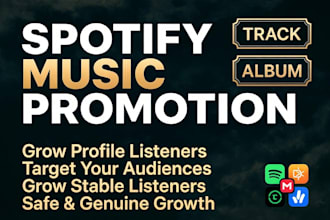 spotify album promotion spotify music track promotion