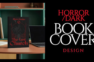 design a horror or dark fantasy book cover