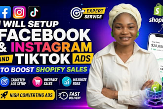 setup and manage facebook ads campaign instagram ads or shopify fb ads