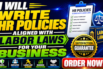 write HR policies aligned with labor laws for your business