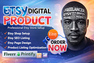 etsy design, etsy pod store, etsy front design, etsy listing images, etsy setup