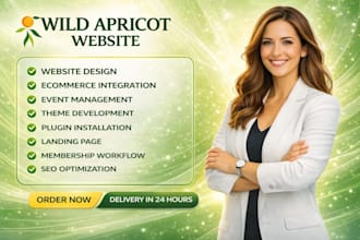 build your wild apricot membership website and event management website design