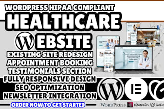 healthcare website medical website design hipaa complaint website clinic site