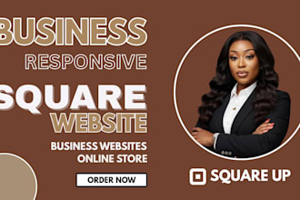 build business square website design or square online store