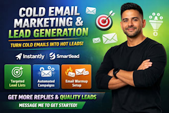 cold email marketing lead generation smartlead instantly email automation warmup