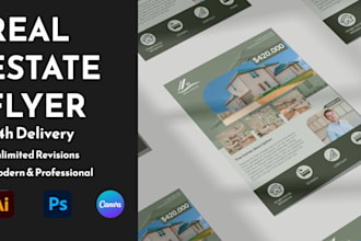 design modern real estate flyers
