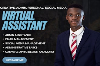 creative virtual assistant personal executive va social media admin canva pa