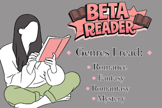 beta reader providing thoughtful and honest feedback